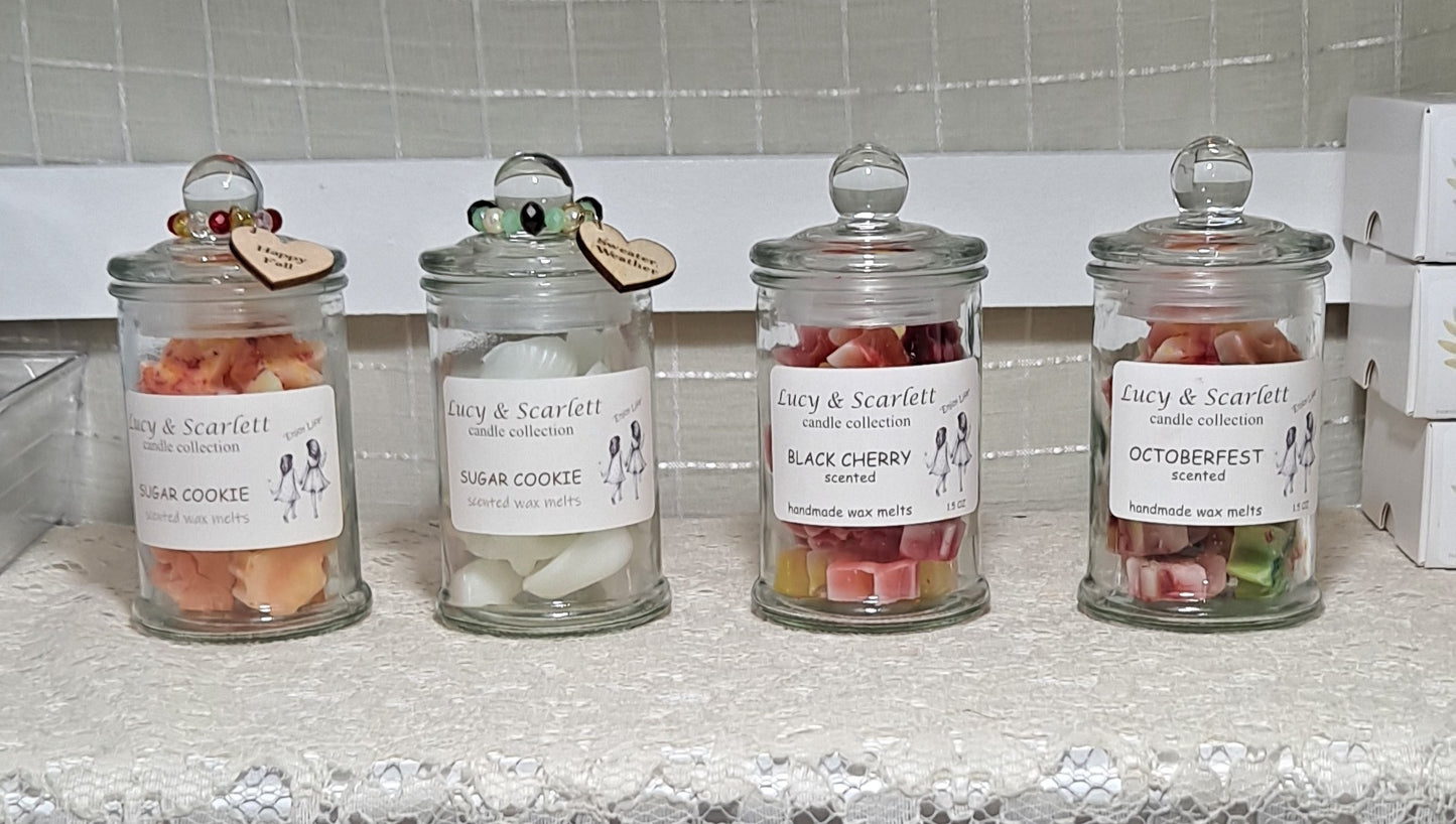 Fall Leaf Wax Melts in Glass Jar