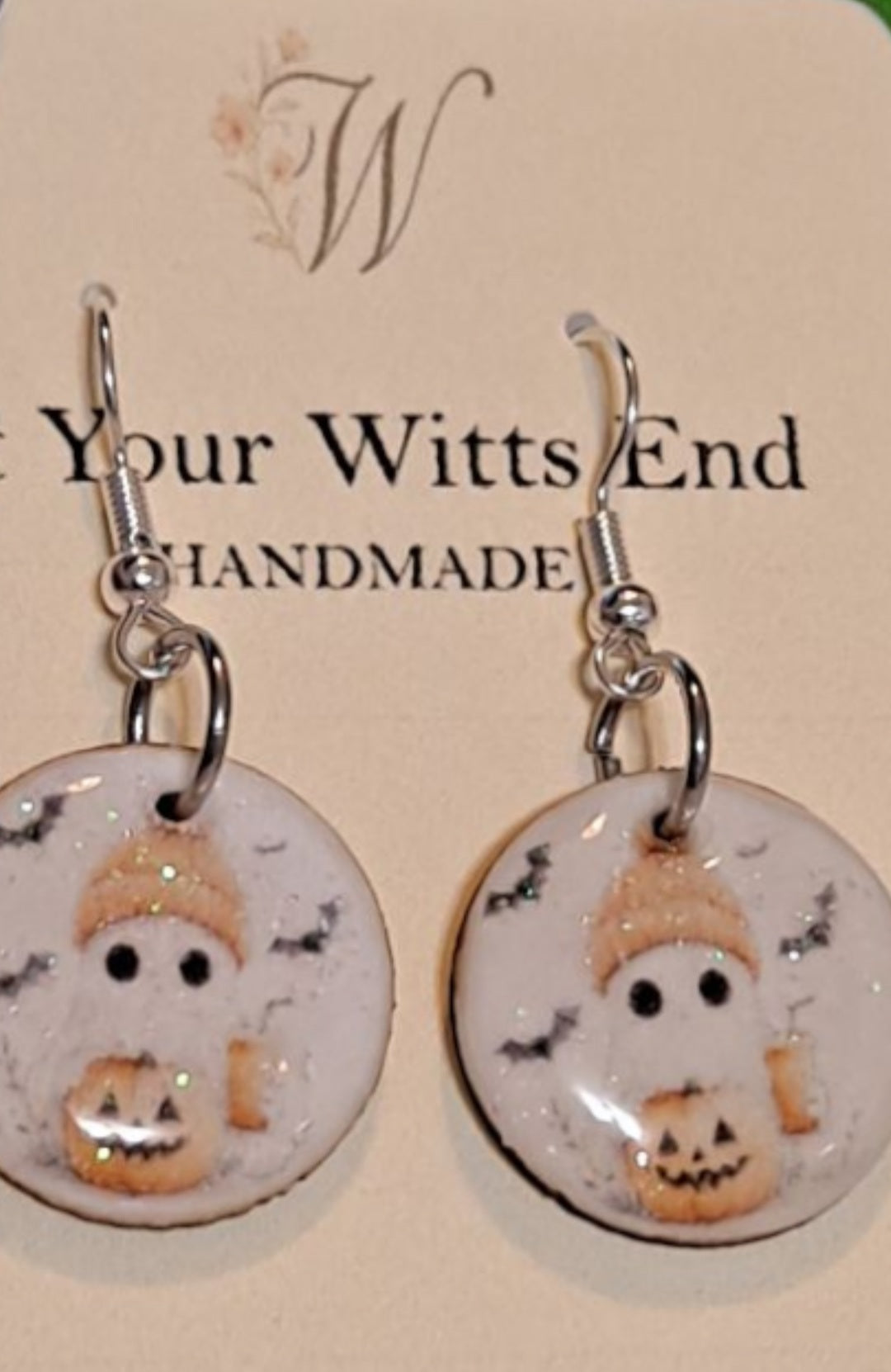 Spooky Cute Ghost Earrings