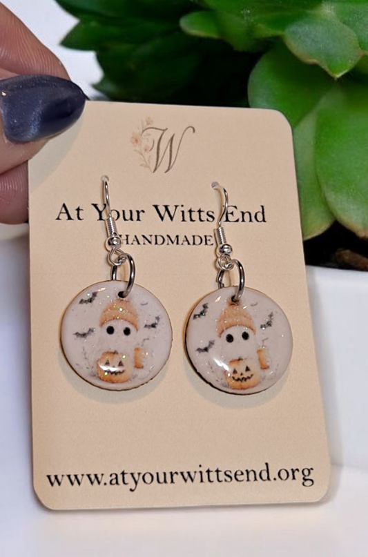 Spooky Cute Ghost Earrings