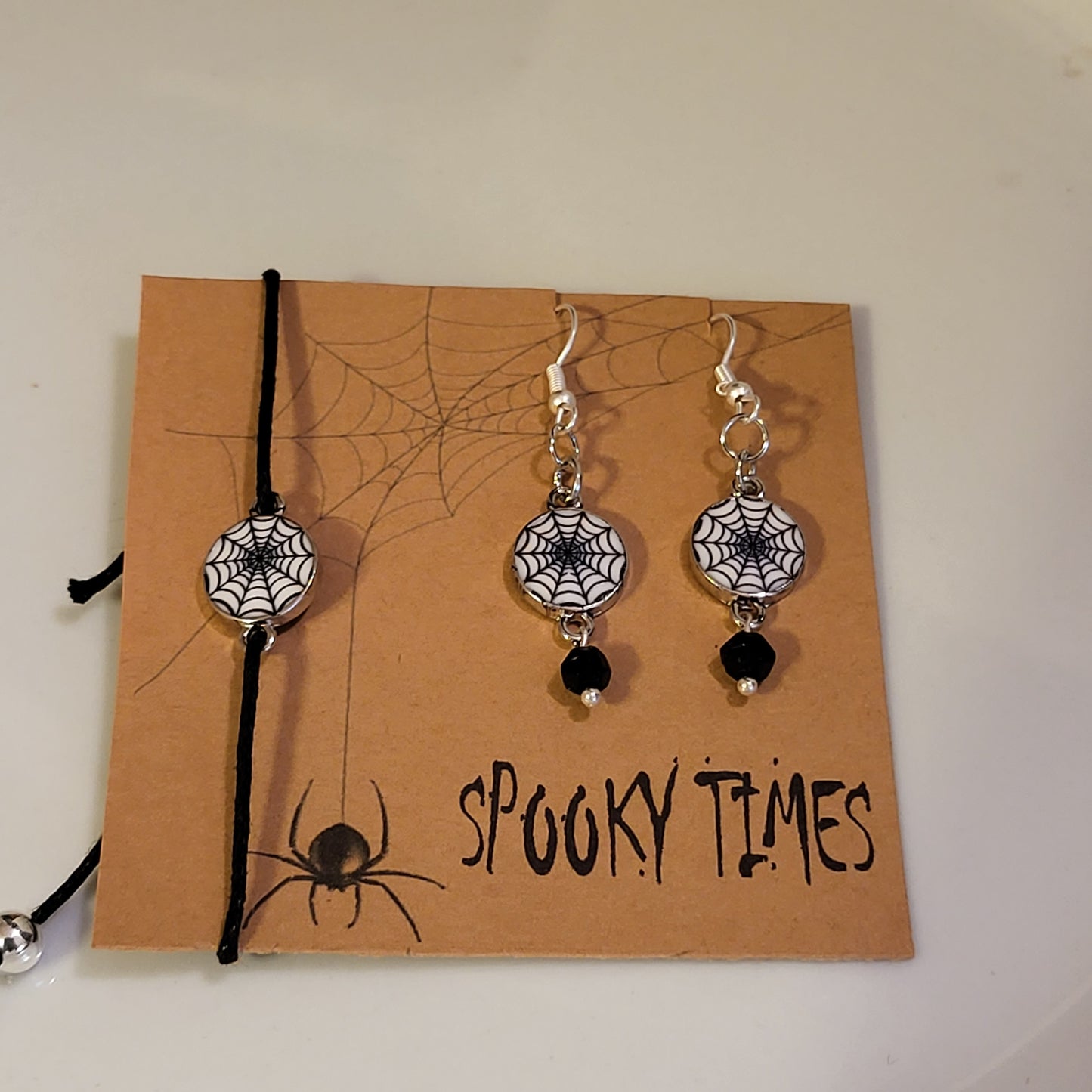 Spooky Times Sliding Knot Bracelet & Earrings