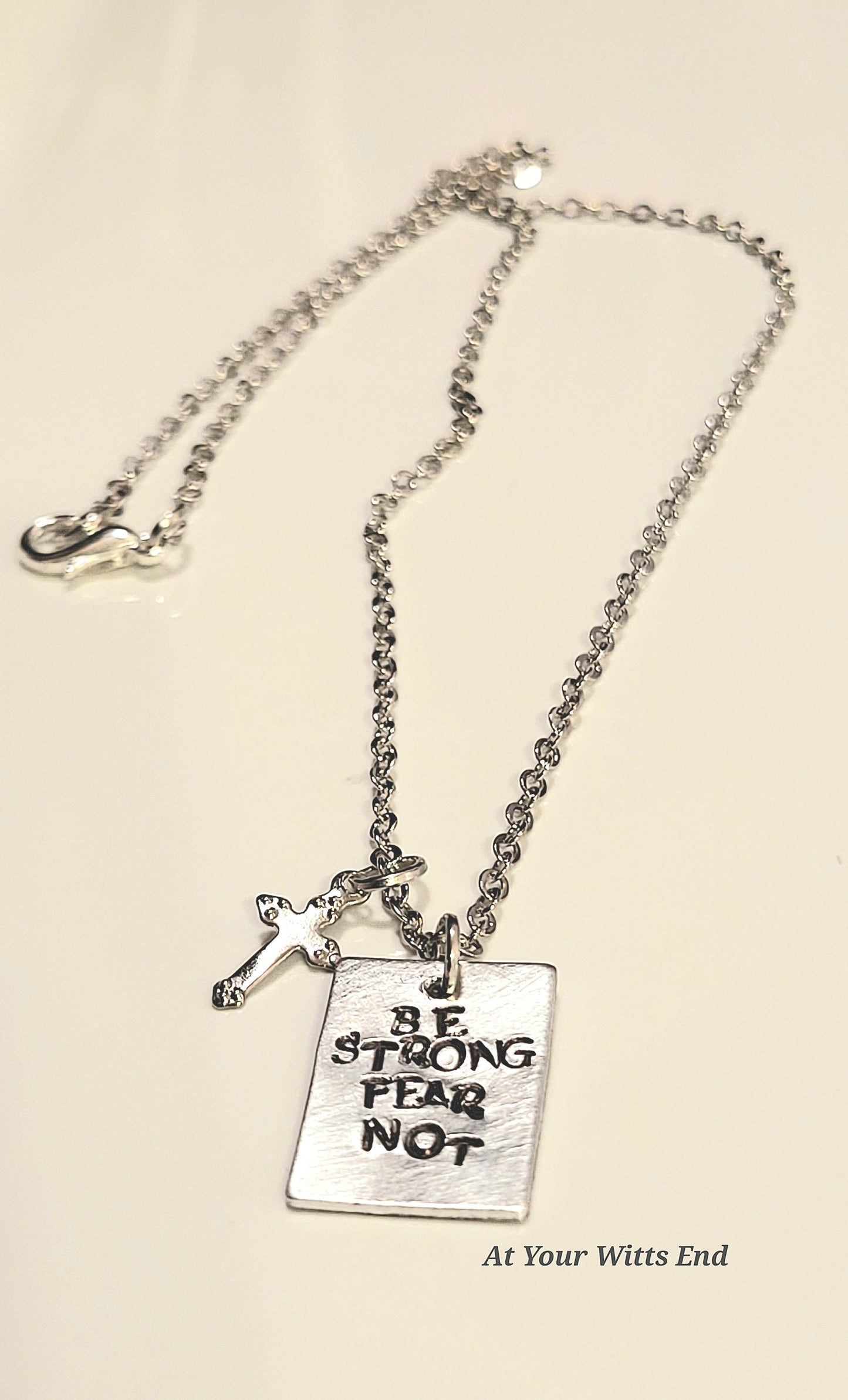 Inspirational Necklace with Cross