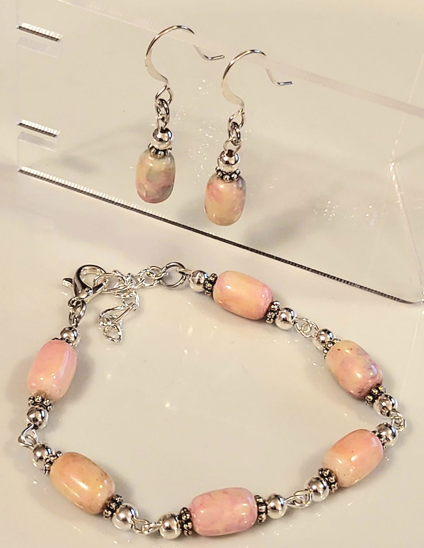 Spring Color Bracelet and Earrings Set
