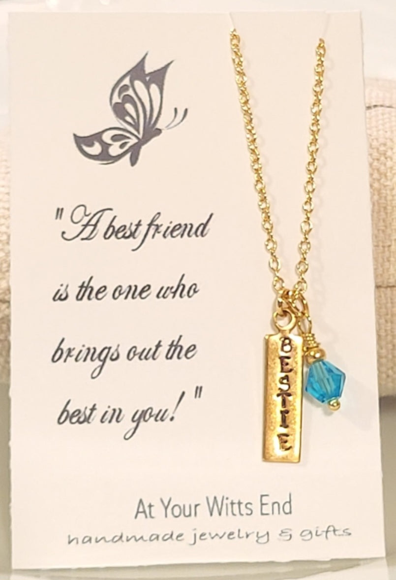 Best Friends Pendant Necklace  16-18"
