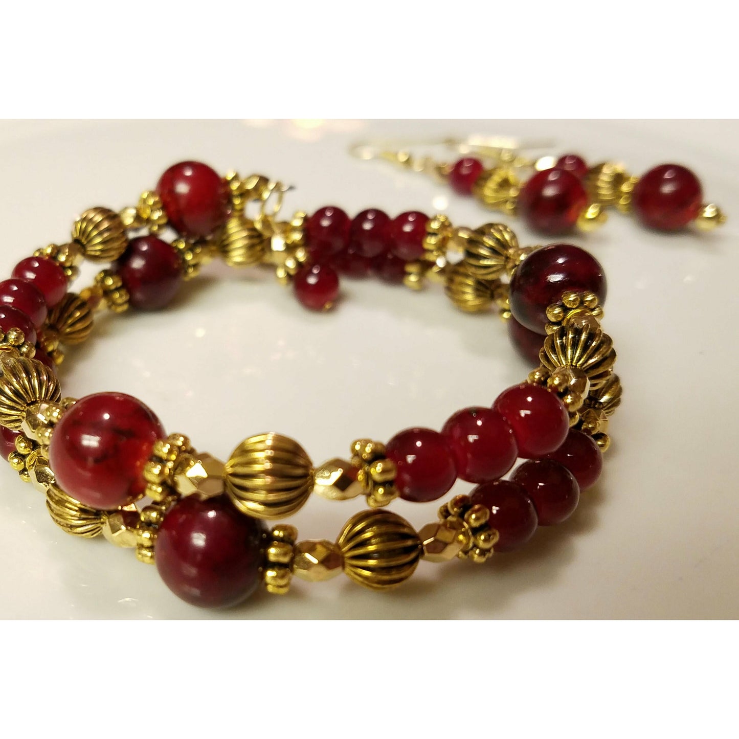 Wrap Bracelet, bracelets, womens bracelets, Burgundy bracelet, Christmas jewelry