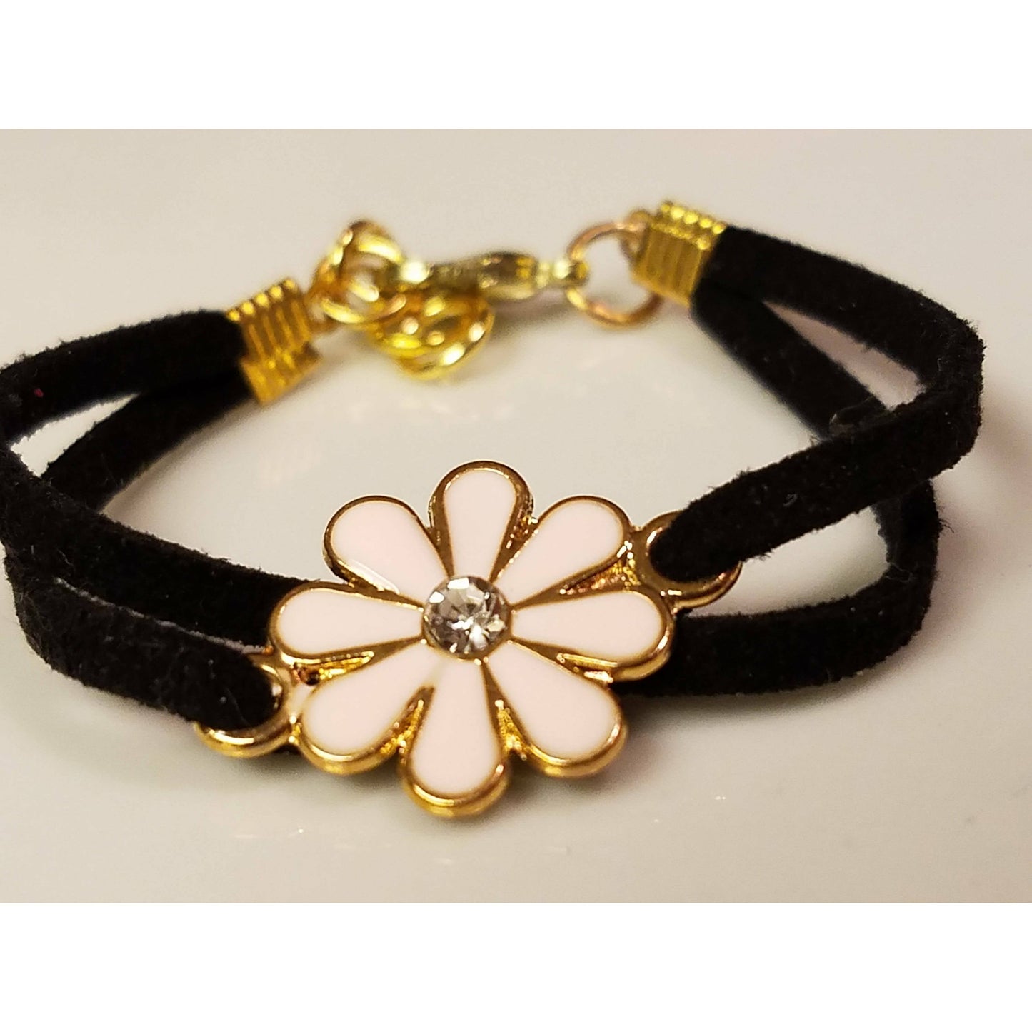 Suede Flower Bracelet