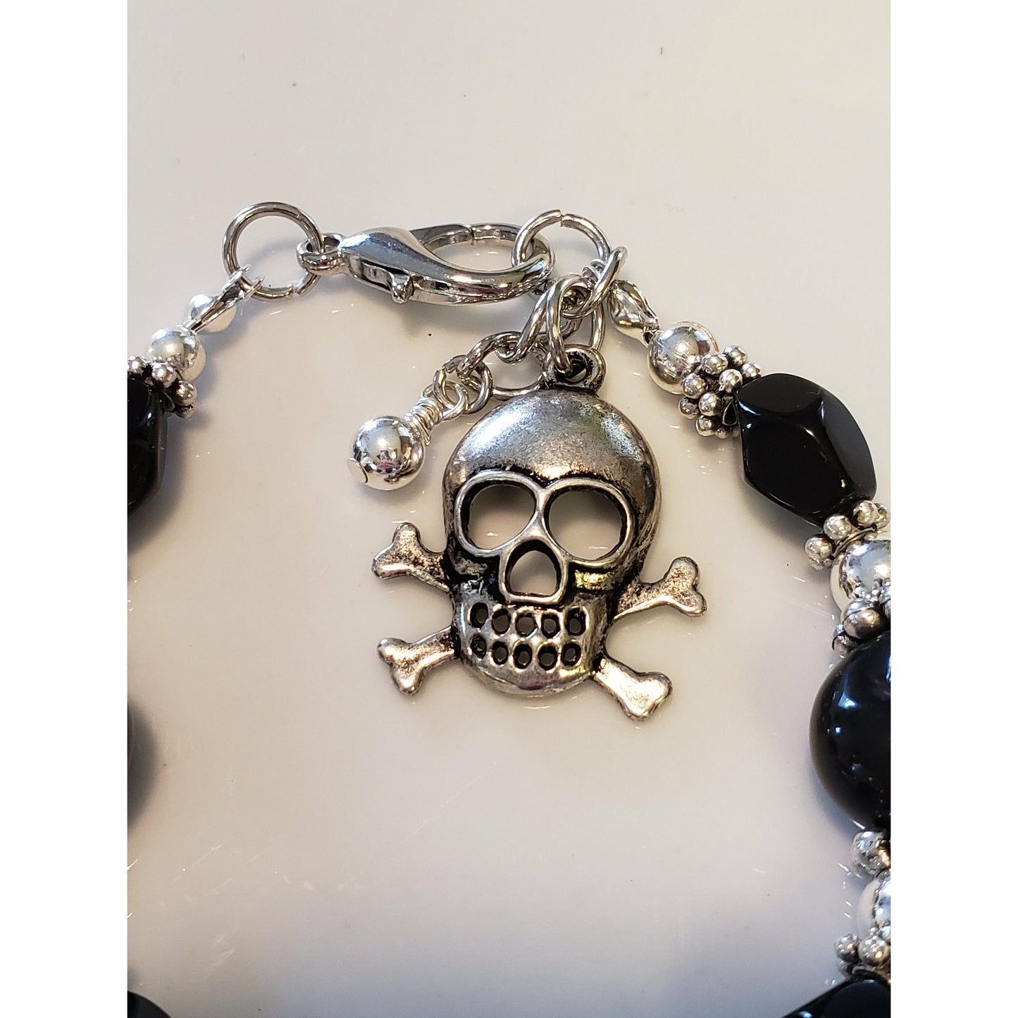 Skull Bracelet, black bracelet, bracelets, skulls