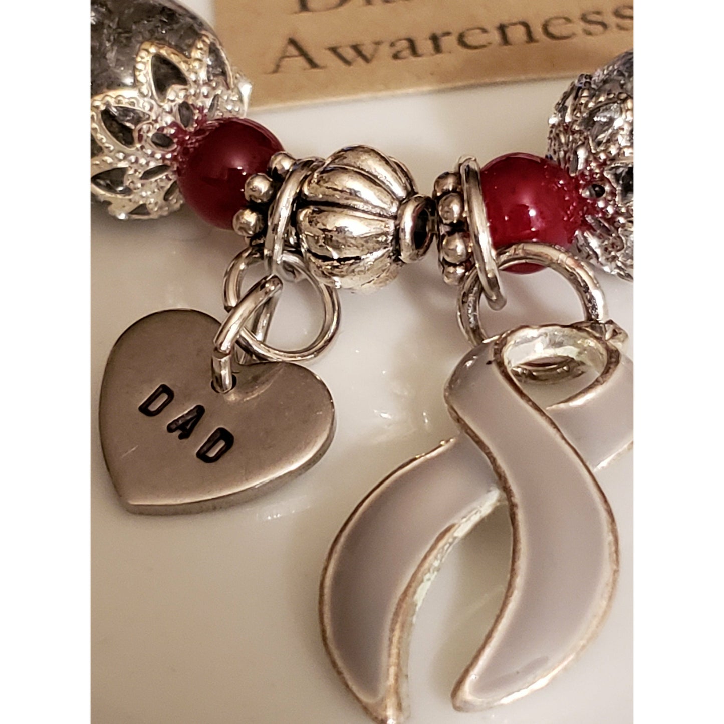 Diabetes Awareness Bracelet, stretchy bracelets, awareness bracelets