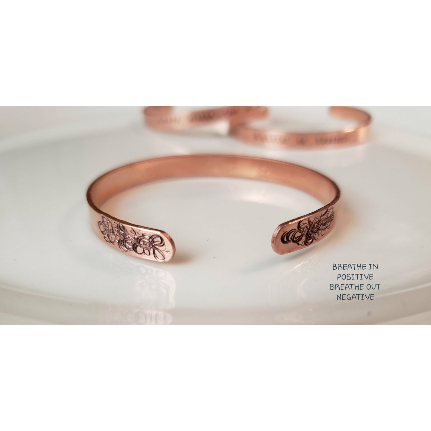 Mantra Copper Cuff, (1), inspirational bracelets, copper bracelet, gifts for her, yoga