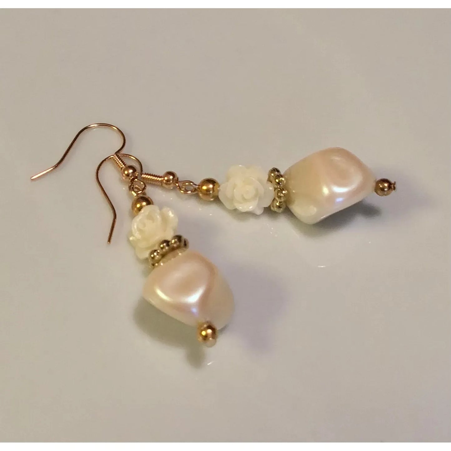 Ivory Rose Earrings