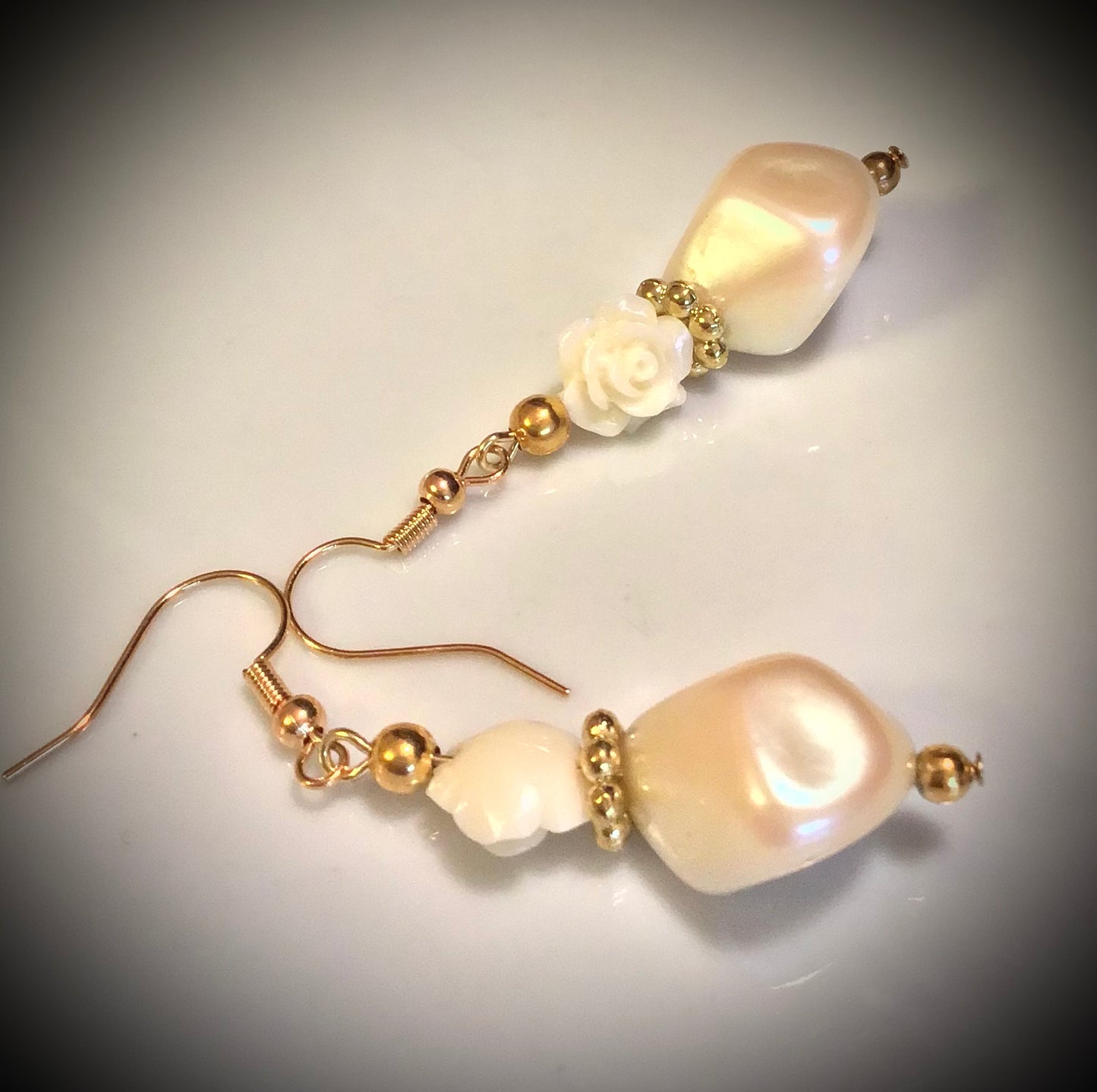 Ivory Rose Earrings