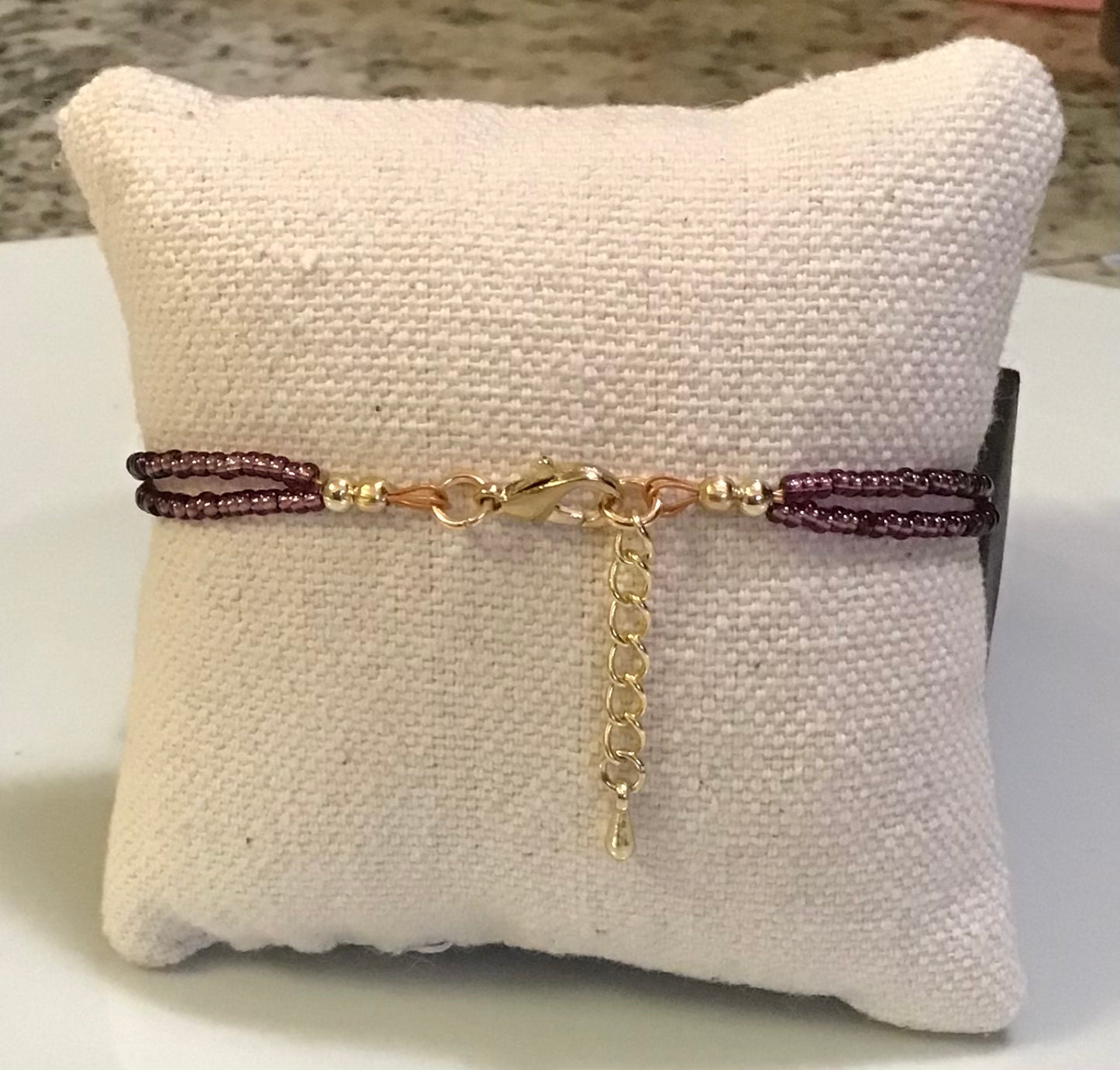 Gorgeous Double Strand Purple Bracelet