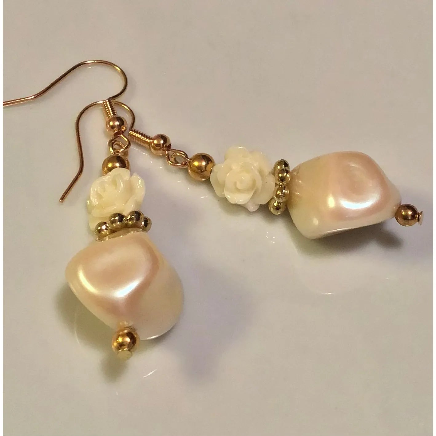 Ivory Rose Earrings